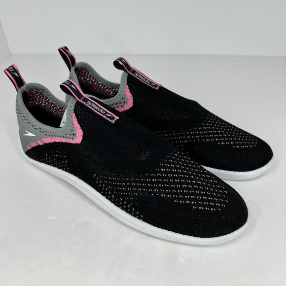 Speedo Womens 1221-11438 Black Surf Walker Strider Slip On Size 9 Water Shoes - Picture 2 of 9